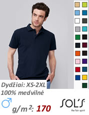 URBAN 219 vyriški polo marškinėliai su kontrastingos spalvos juostelėmis ant apykaklės ir rankogalių